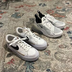 2 pairs of Nike sneakers